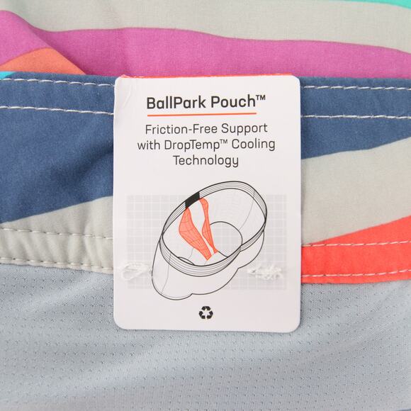 SAXX Swim Trunks Board Shorts Betawave Multicolor Striped Quick Dry Size 34 NWT - Picture 11 of 13